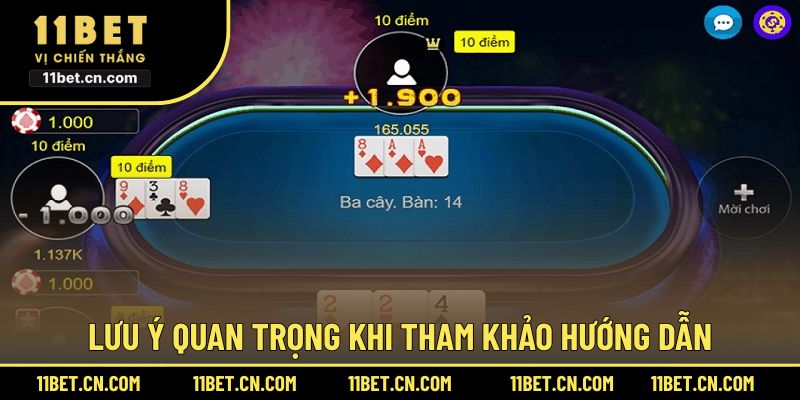 Lưu ý quan trọng khi tìm hiểu các chỉ dẫn