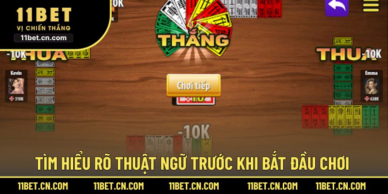 Tìm hiểu rõ thuật ngữ trước khi bắt đầu chơi 